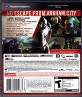Sony PlayStation 3 Batman Arkham City Back CoverThumbnail